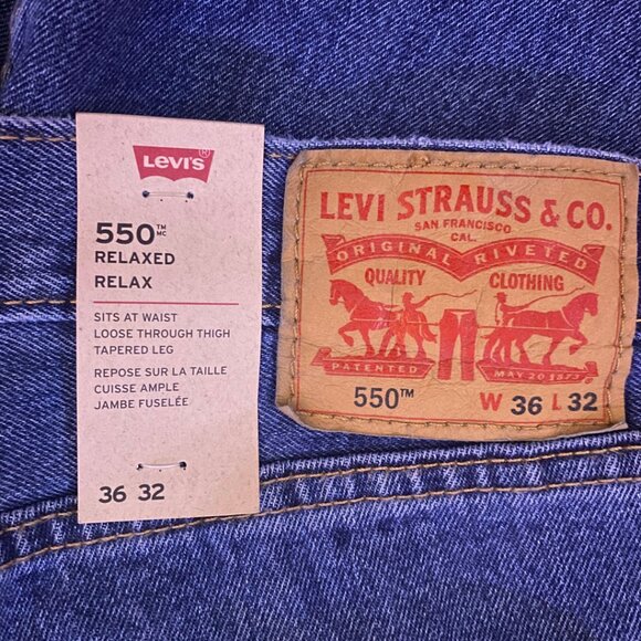 Levi’s 550 Relaxed Fit Jeans – Classic 90s Tapered Style | Size 36x32 | NWT - Picture 11 of 11